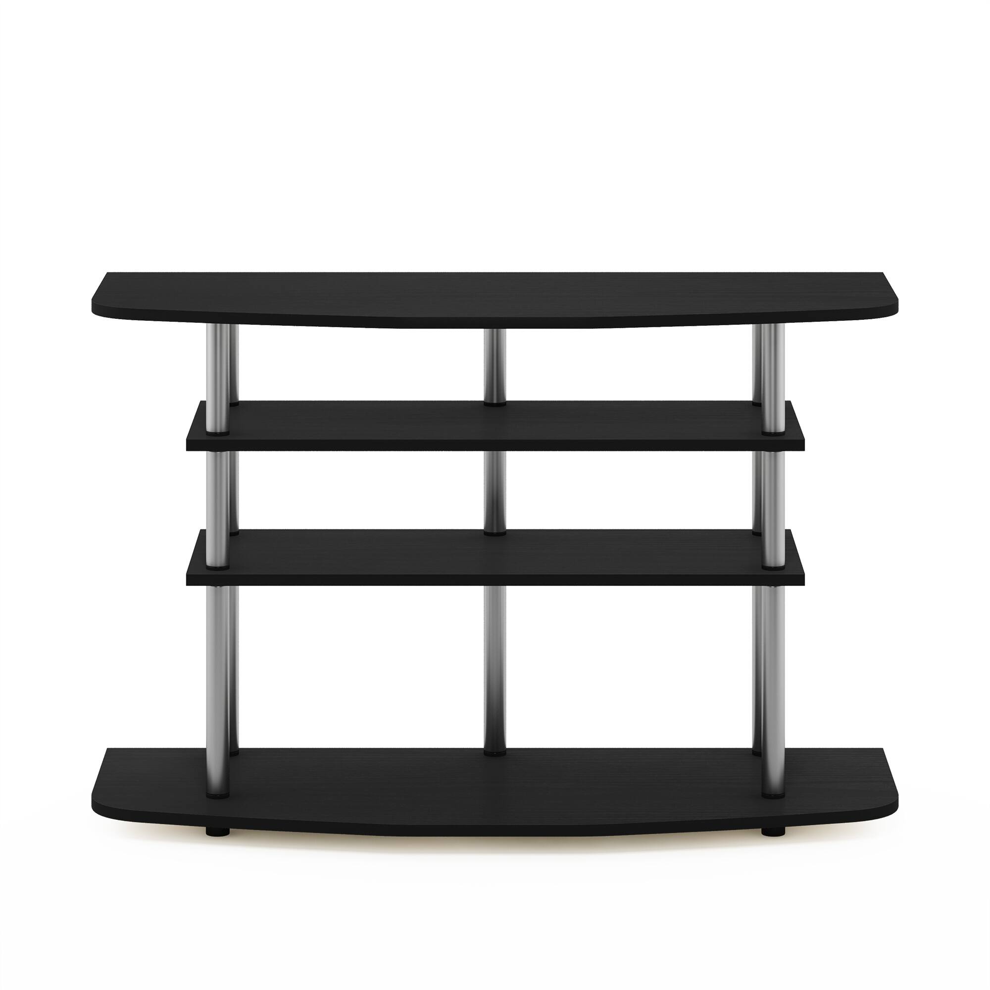 Alt View 2. Furinno - Frans Turn-N-Tube 4-Tier TV Stand for TV up to 46 - Black Oak.
