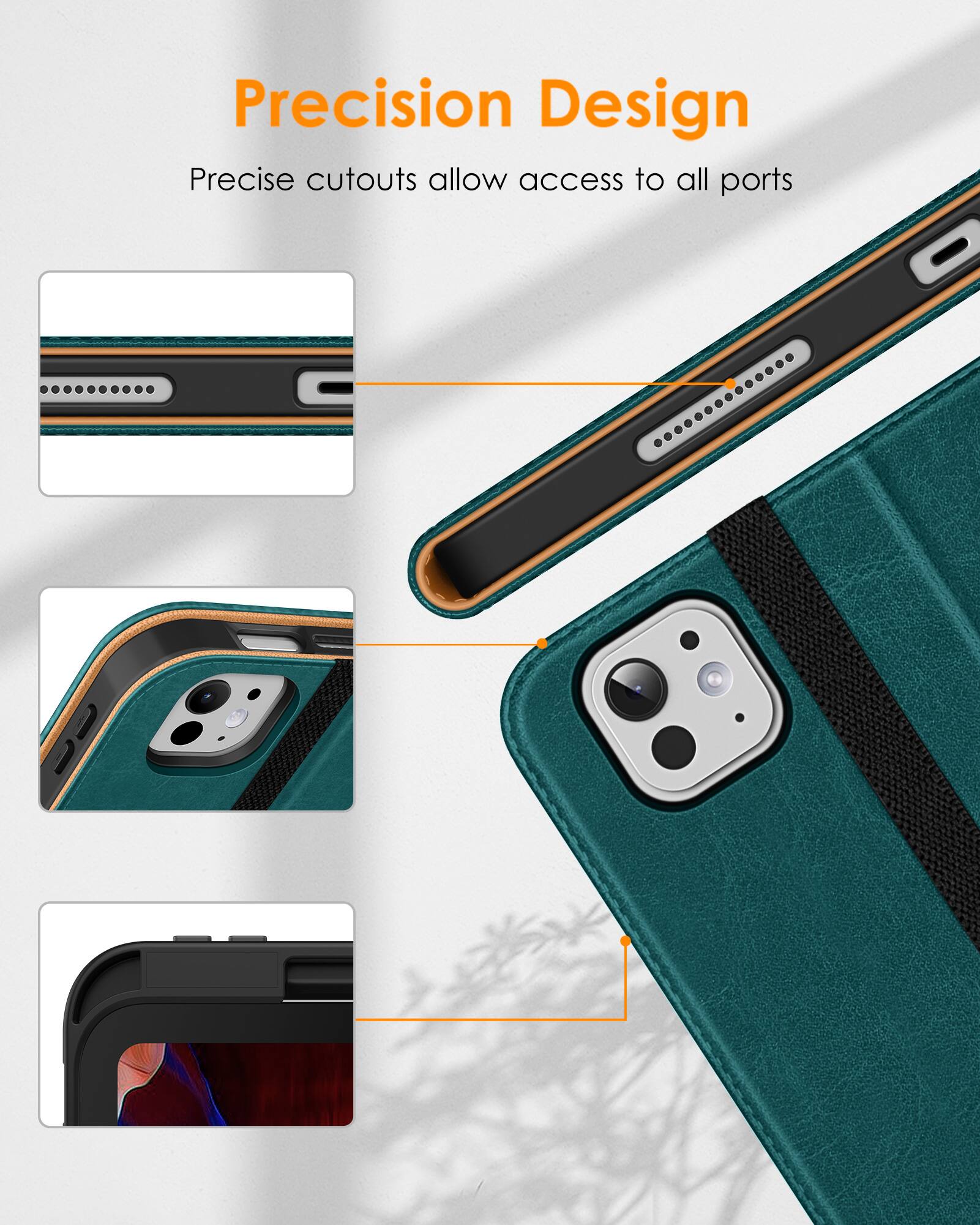 Precision Design  
Precise cutouts allow access to all ports