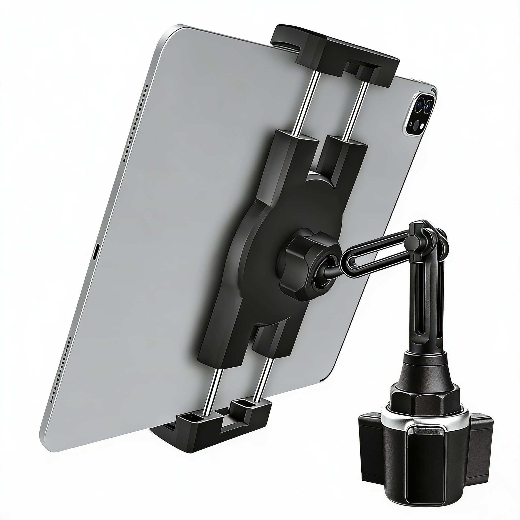 METALTON - Universal Cup Holder Tablet Mount For Car Vehicle Truck Treadmill Golf Cart Boat And More Cupholder Ipad Pr - Default