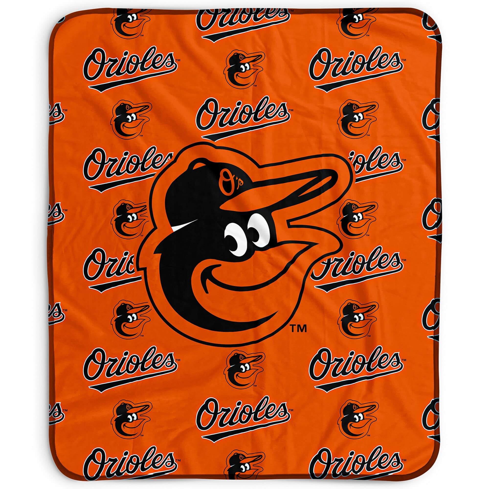 Pegasus - Baltimore Orioles 50" x 60" Repeat Wordmark Fleece Blanket - Multicolor