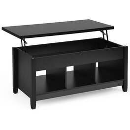 Kadyn - Coffee Table, Modern Sofa Table Tea Table,Lift Top Coffee Table with Storage Lower Shelf - Black