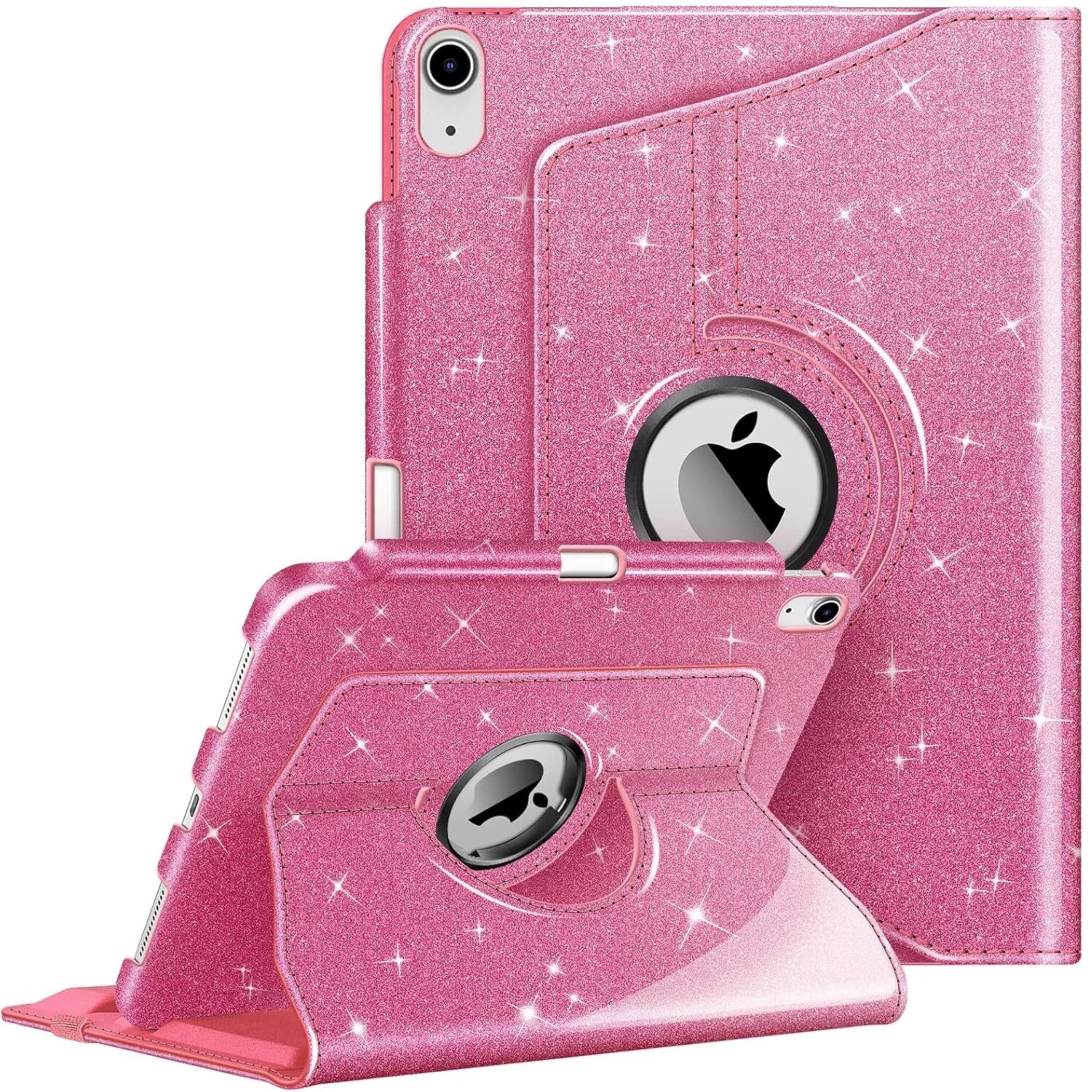 Kitcheniva - Smart Rotating Case For iPad A16 11th 2025 And iPad 10th 2022 Stand Cover - Glittering Pink price history on PriceWatchPro
