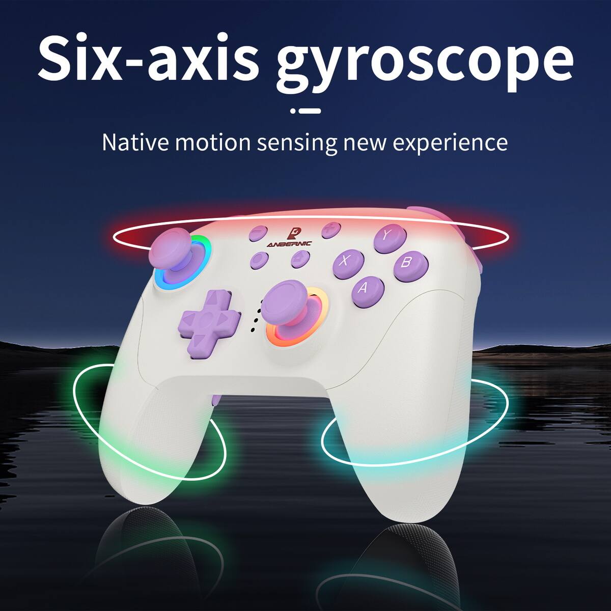 Six-axis gyroscope  
Native motion sensing new experience