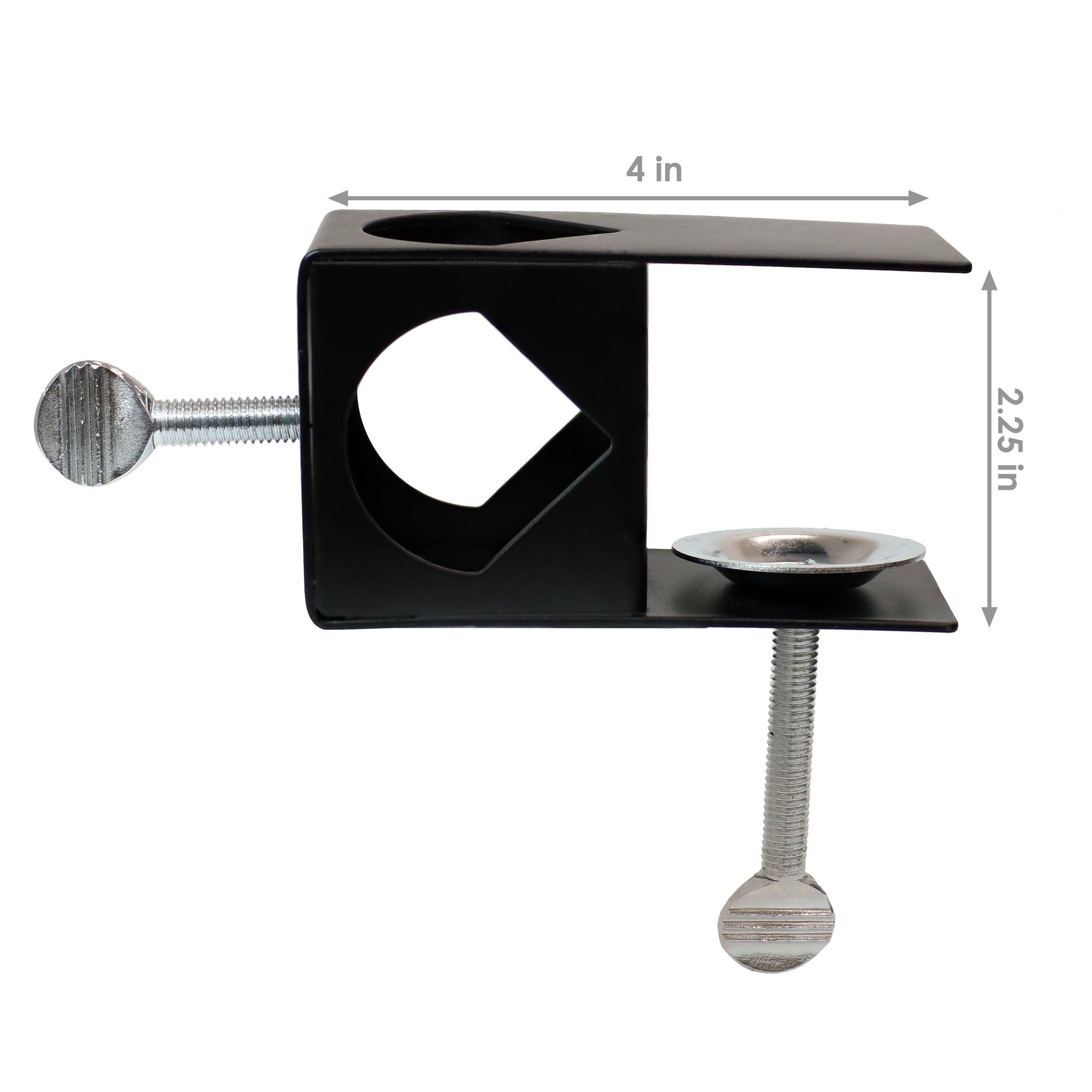 Alt View 2. Sunnydaze - Outdoor Torch Deck Clamp Holder - Set of 2 - Black.