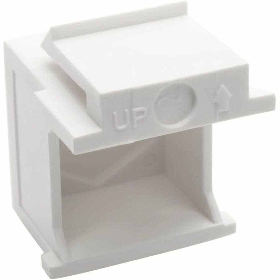 Alt View 3. Tripp Lite - 10PK KEYSTONE JACK INSERT SNAP IN BLANK WHITE - White.