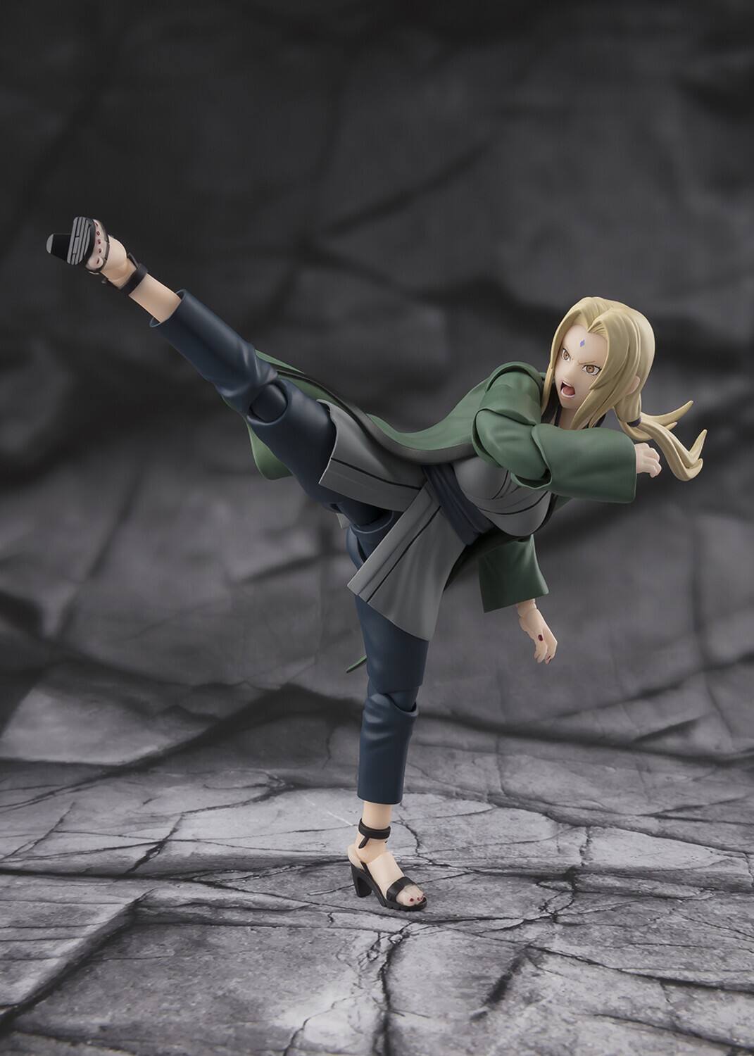 Alt View 3. Bandai - Tamashii Nations - Naruto - S.H.Figuarts - Tsunade The Legendary Medical Ninja Action Figure   - Collectibles - Multicolor.