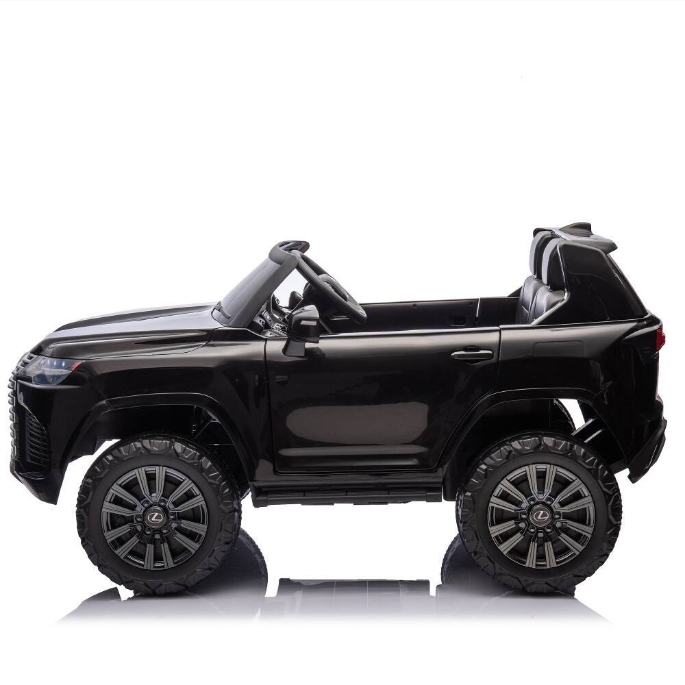 Alt View 7. Ropilly - Ropilly Licensed LEXUS LX600 24V Ride On Car With Remote 2 Seater Kids Car Black.
