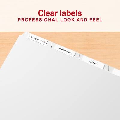 Clear labels  
PROFESSIONAL LOOK AND FEEL  

- company overview  
- departments  
- systems