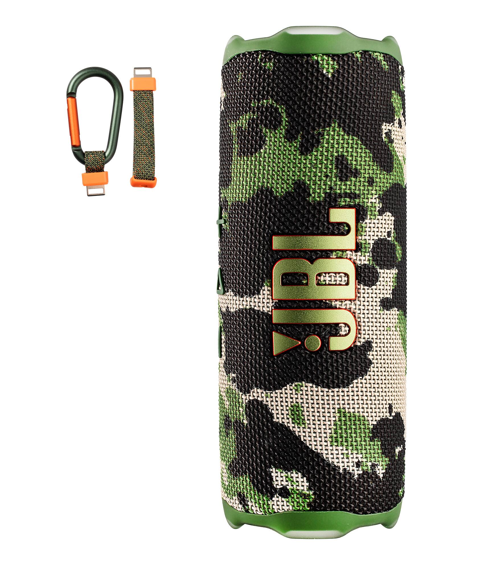 Alt View 4. JBL - JBL Flip 7 Portable Bluetooth Speaker (Squad), deep bass, IP68 waterproof, for home, Outdoors Bundle - Squad.