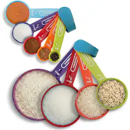 Farberware - Color 9-Piece Measuring Cups and Spoons Set - Multicolor