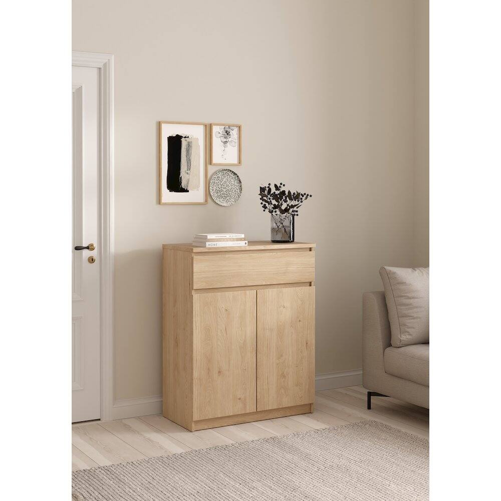Alt View 4. Tvilum - Scottsdale 1 Drawer, 2 Door Sideboard, Jackson Hickory - Brown.