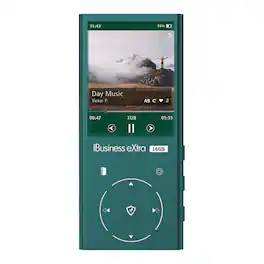 Samvix - iBusiness eXtra 16GB Kosher MP3 Player with Dual Micro SD Slots (Green)
