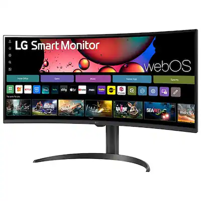 LG 34-Inch QHD 3440x1440 Curved Smart...