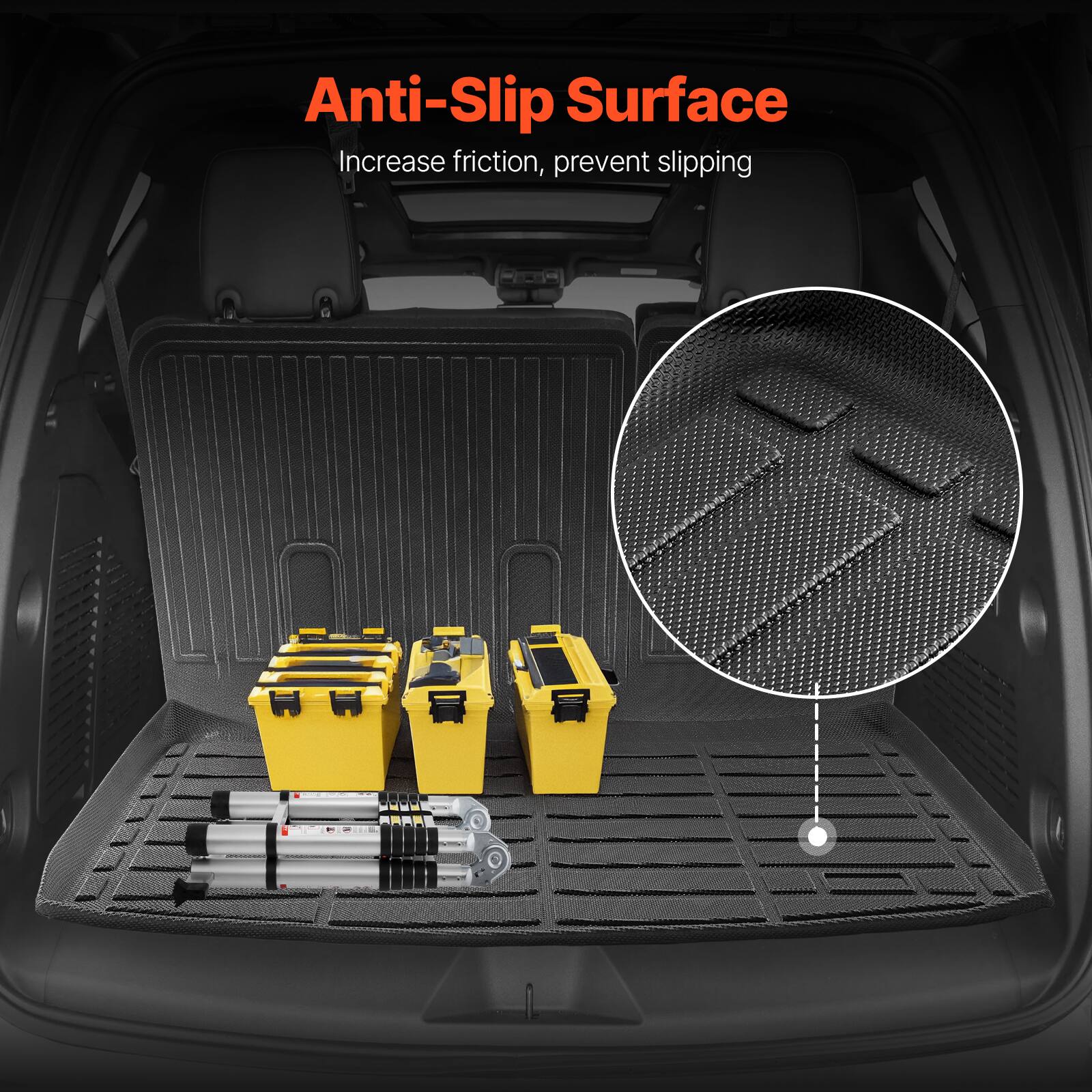 Anti-Slip Surface  
Increase friction, prevent slipping