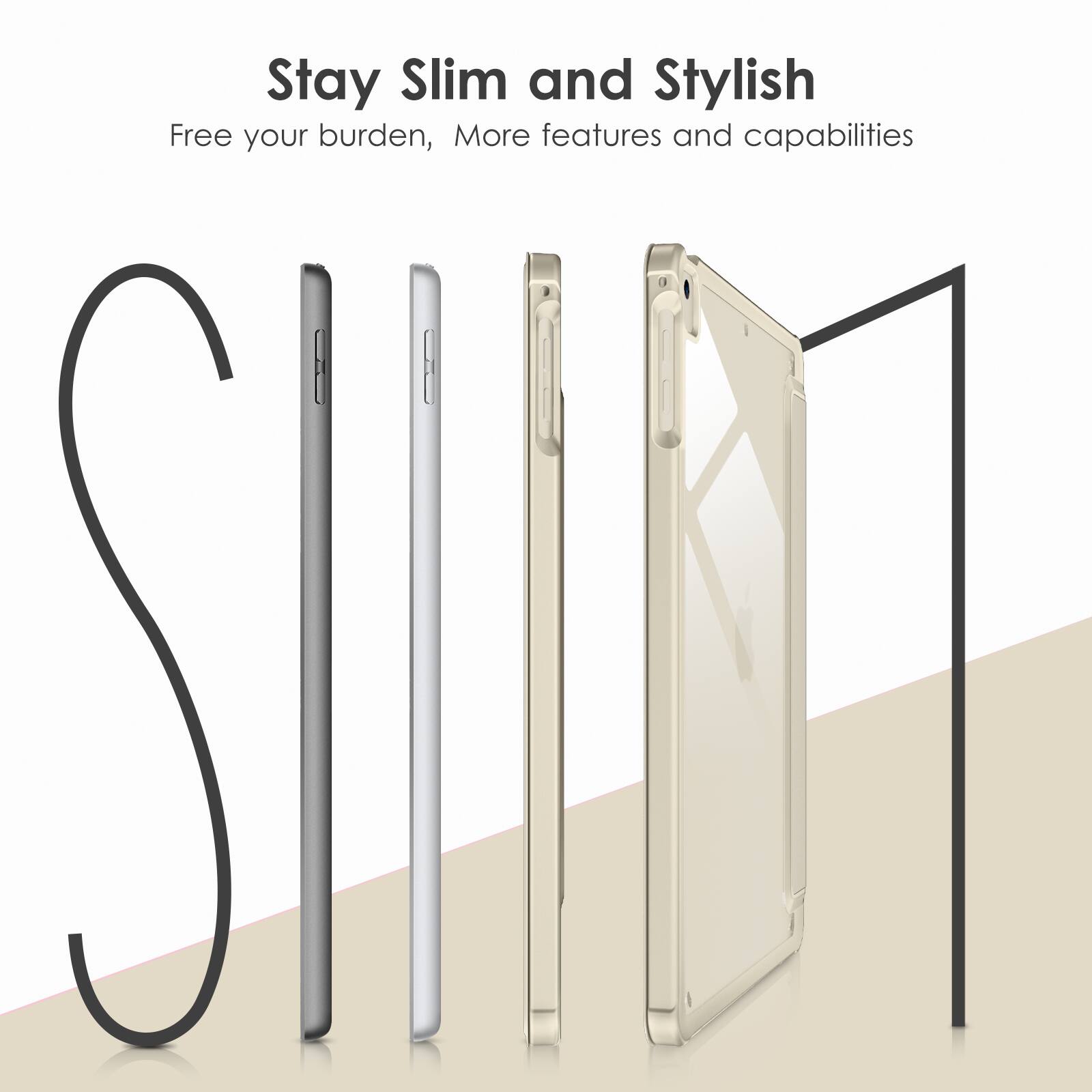 Stay Slim and Stylish  
Free your burden, More features and capabilities