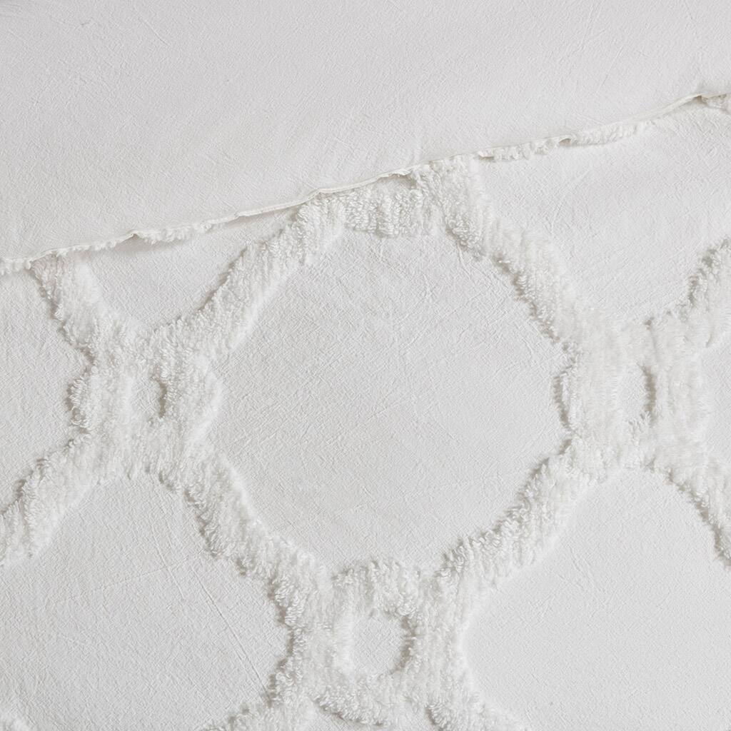 Alt View 5. Gracie Mills - Gracie Mills Enrique Geometric Chenille Comforter Set - Off-White.