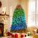 Alt View 1. Homcom - Prelit Christmas Tree with Full-Spectrum LEDs, Smart App Control, Wide Full Hinged Xmas Tree - green.