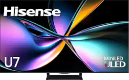 Hisense - 65" Class U7 Series MiniLED QLED UHD 4K HDR Smart Google TV (2025)