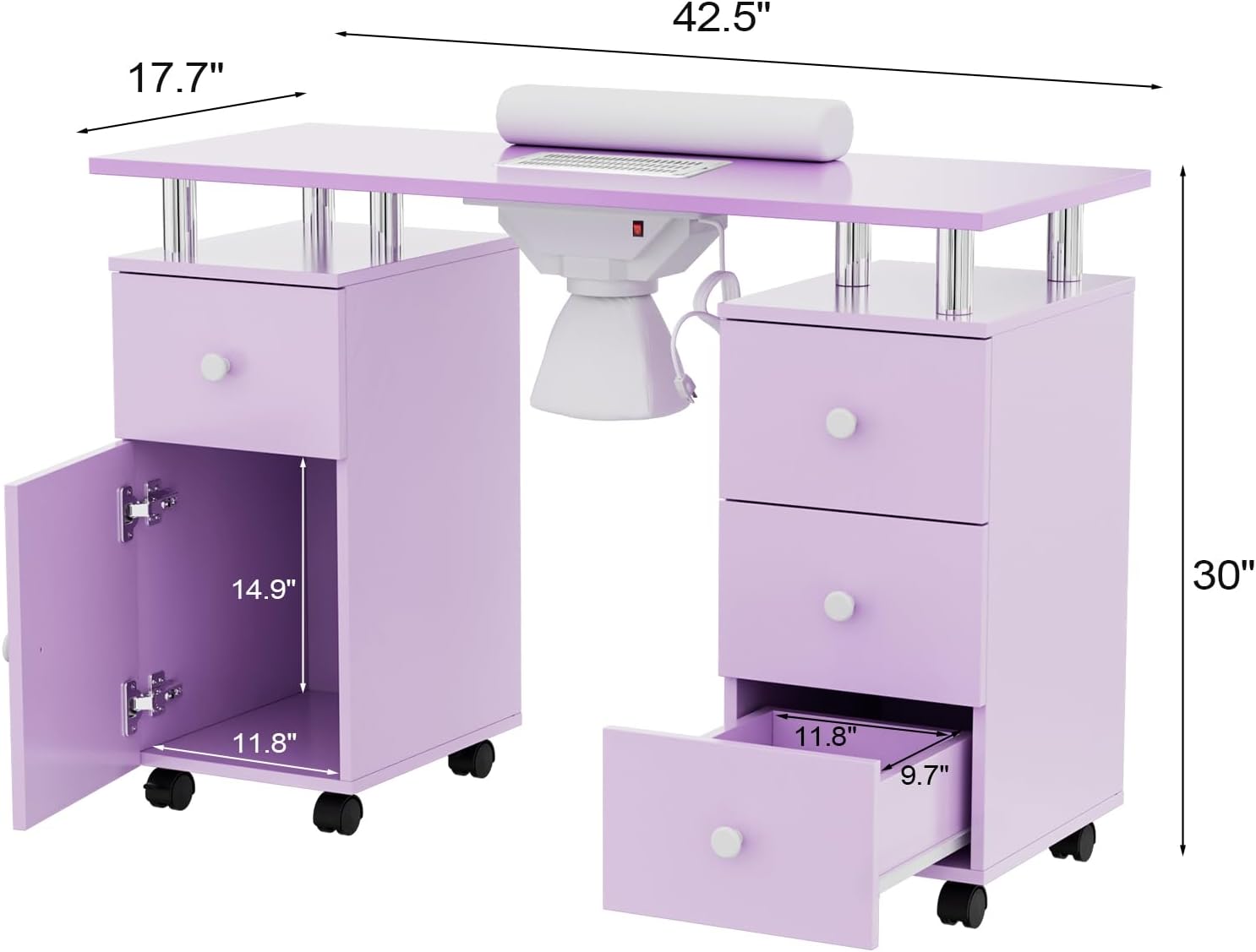 17.7" 42.5" 14.9" 30" 11.8" 11.8" 9.7"