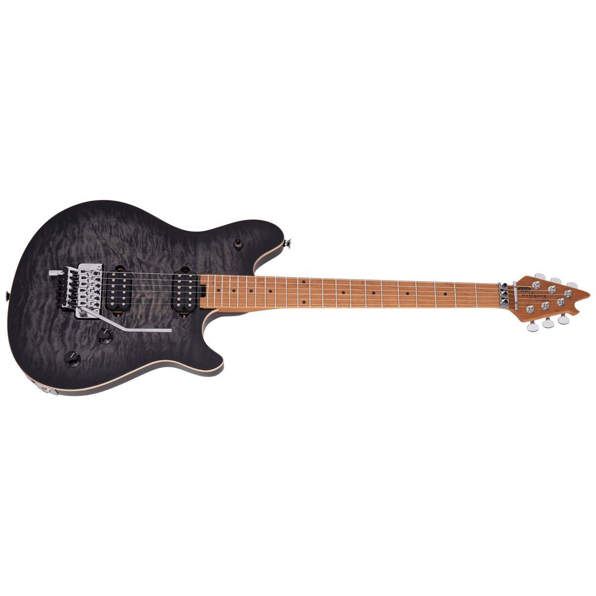 Alt View 3. EVH - EVH Wolfgang Special QM Electric Guitar, Baked Maple Fingerboard, Charcoal Burst.