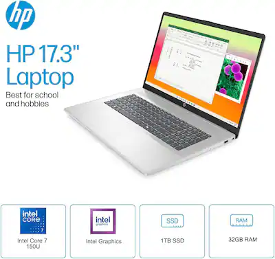 HP Upgraded 17 2025 Core i7 150U HD+ Touchscreen Laptop 32GB RAM HP Upgraded 17 2025 Core i7 150U HD+ Touchscreen Laptop 32GB RAM
