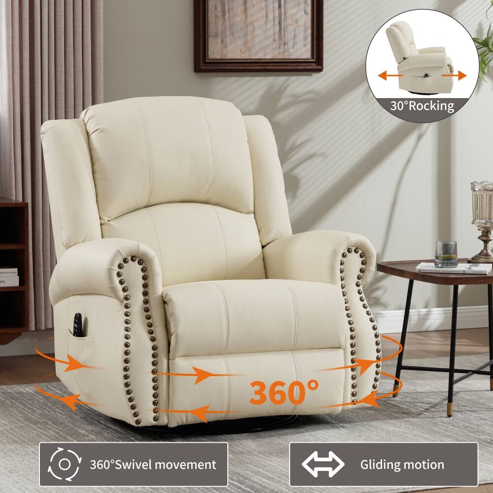 30° Rocking  
360° Swivel movement  
Gliding motion