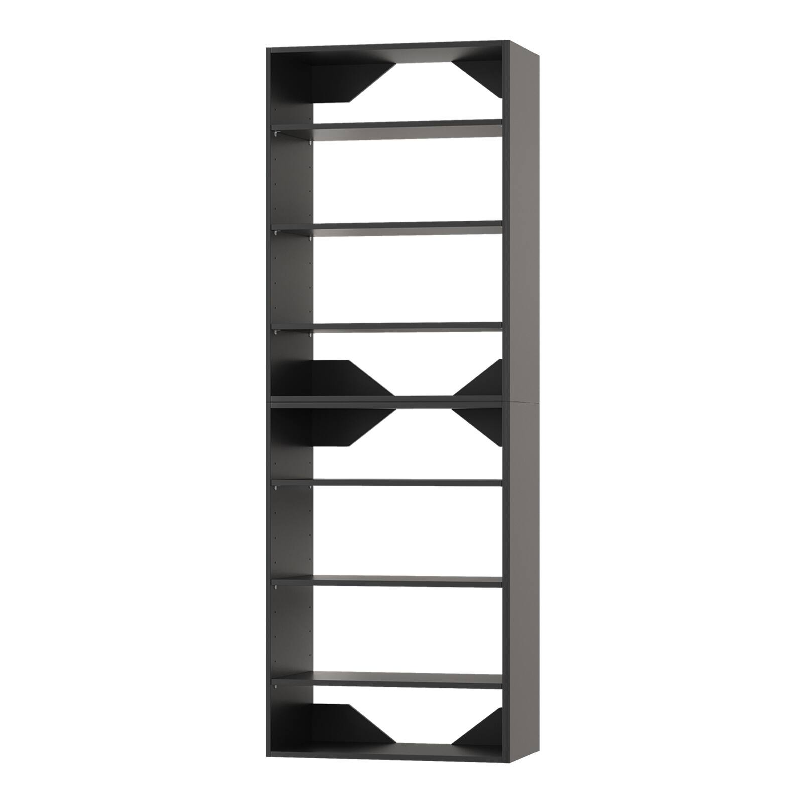 Alt View 3. Roomtec - Roomtec 31.5 in Black Modular Closet System Unit-Customizable Wall Mounted Walk-In Closets for Bedroom or Walk-in Closet - Black.