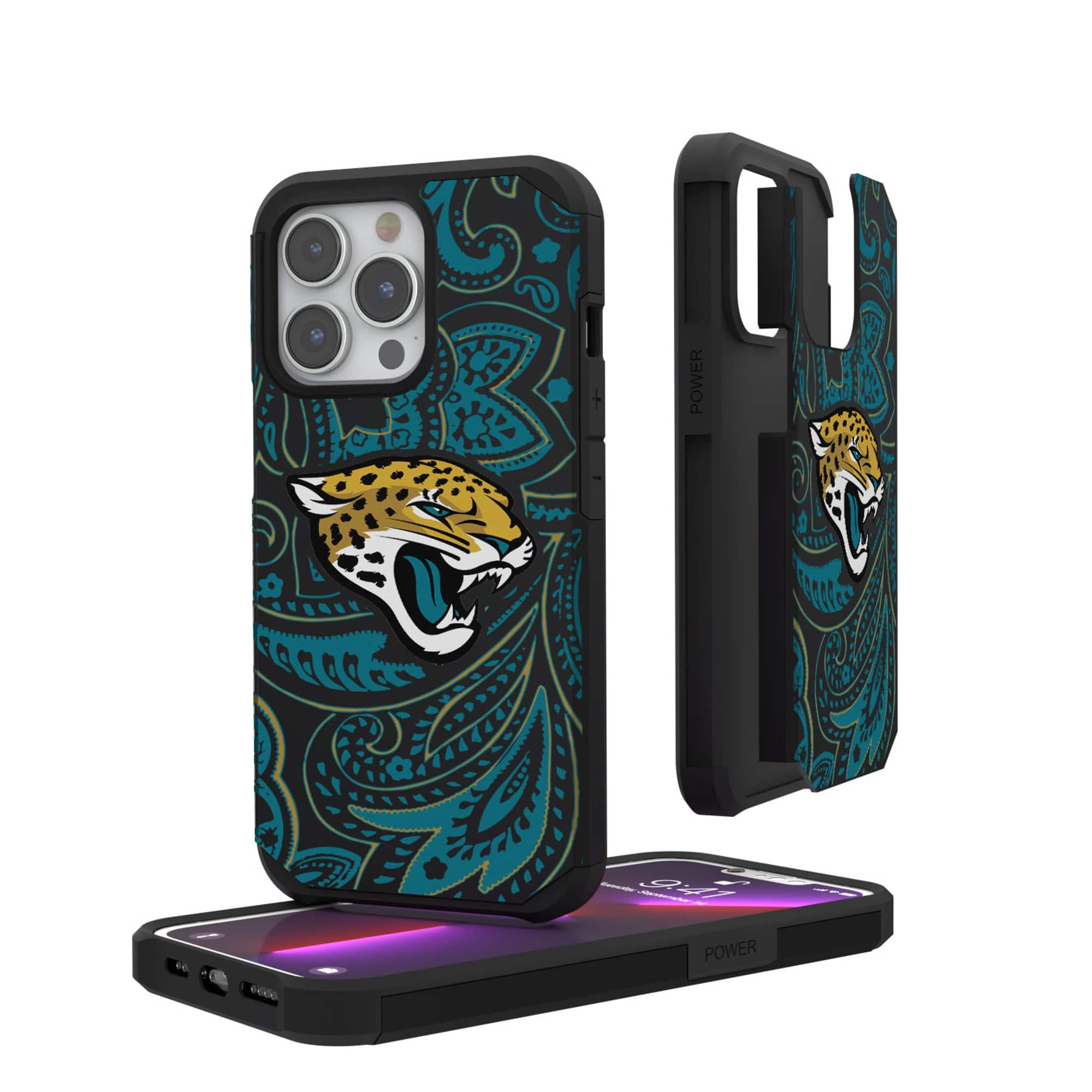 Keyscaper - NFL - Jacksonville Jaguars - iPhone Rugged Paisley Design Case - 12 mini/13 mini - Multicolor price history on PriceWatchPro