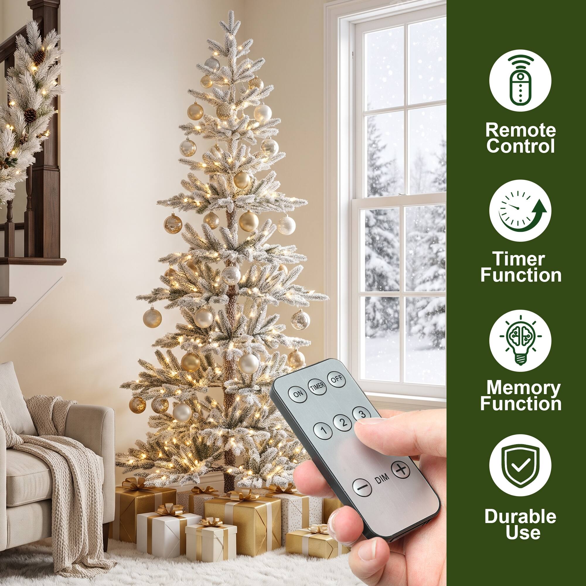 Remote Control  
Timer Function  
Memory Function  
Durable Use