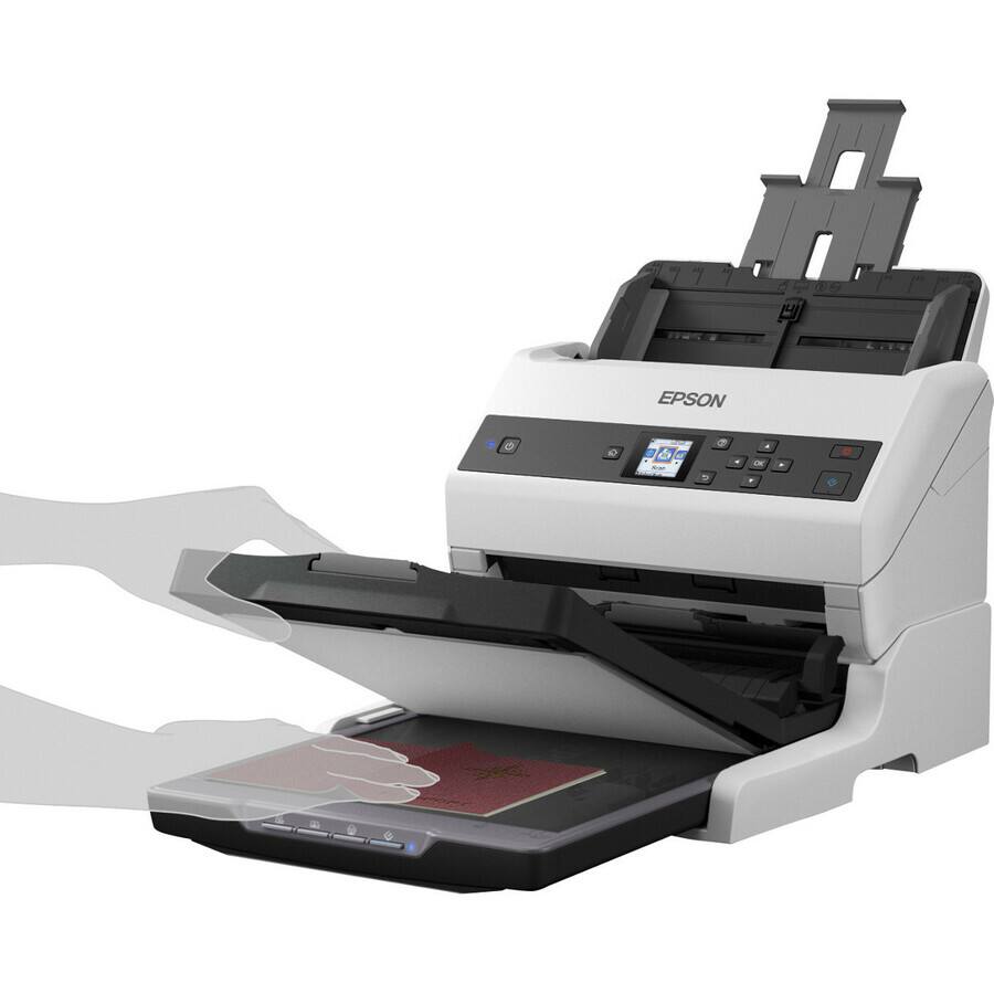 Alt View 5. Epson - Epson WorkForce DS-970 Sheetfed Scanner - 600 dpi Optical - 30-bit Color - 30-bit Grayscale - 85 ppm (Mono) - 85 ppm - Unknown.