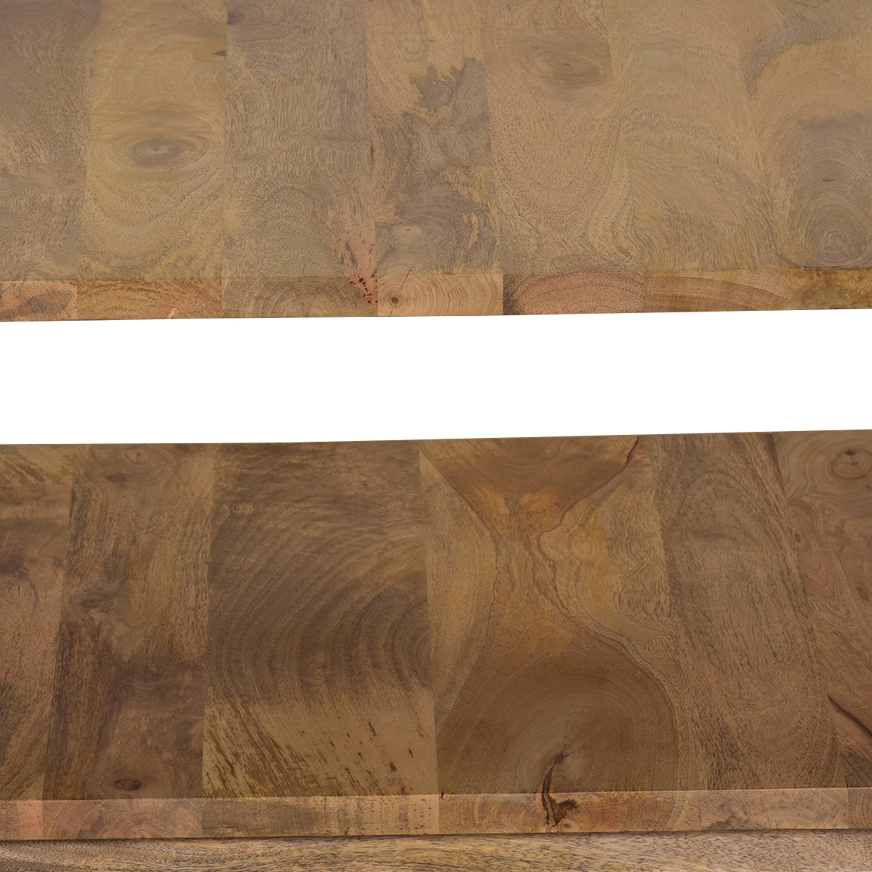 Alt View 4. Manhattan Lane - 30 Inch Coffee Table, Handcrafted Hollow Cube Shape - Brown.