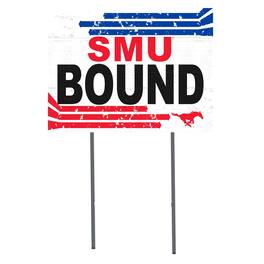 Jardine - SMU Mustangs 18" x 24" Bound Yard Sign - White