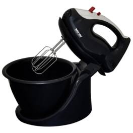 Better Chef - 200 Watt Stand/Hand Mixer with Mixing Bowl - Black