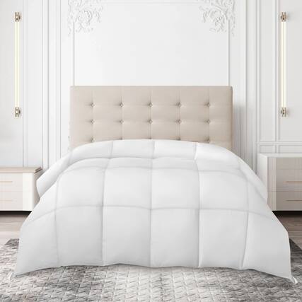 Front. Lux Decor Collection - Down Alternative Comforter – Ultra Soft All Season Duvet Insert with Corner Tabs - White.