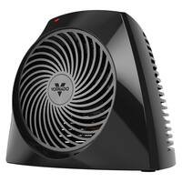 Vornado - VH204 750 watts Indoor Electric Fan Space Heater with Advanced Safety Features - Black - Front_Zoom