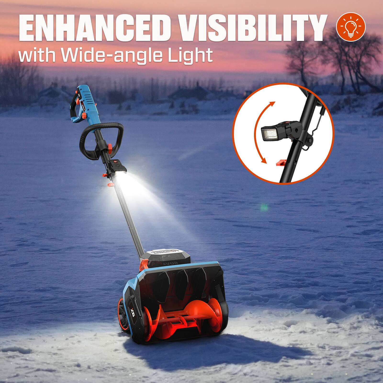ENHANCED VISIBILITY with Wide-angle Light