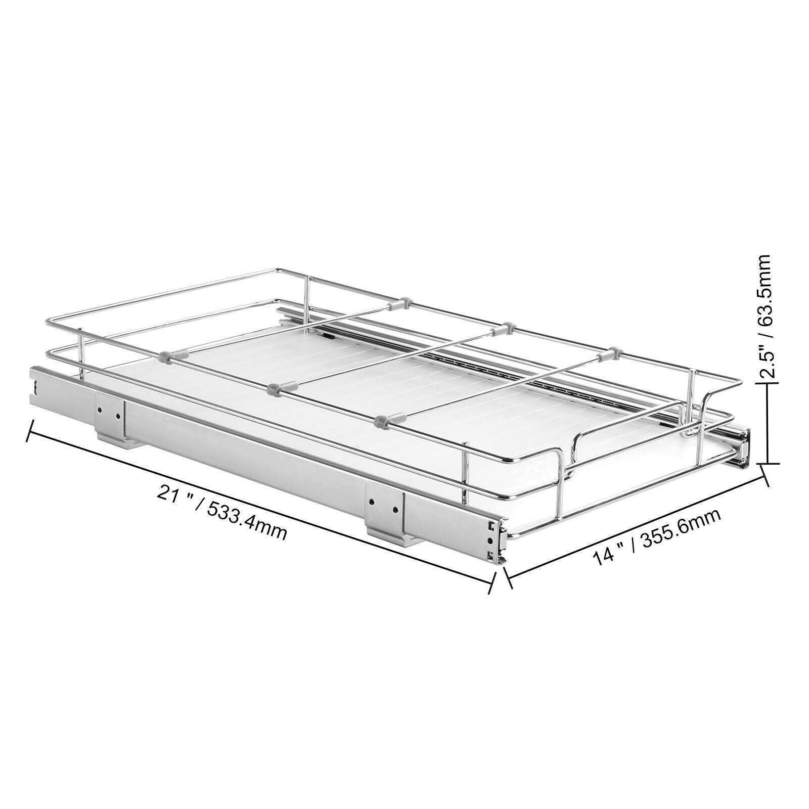 The corrected text is:

2.5" / 63.5mm  
21" / 533.4mm  
14" / 355.6mm