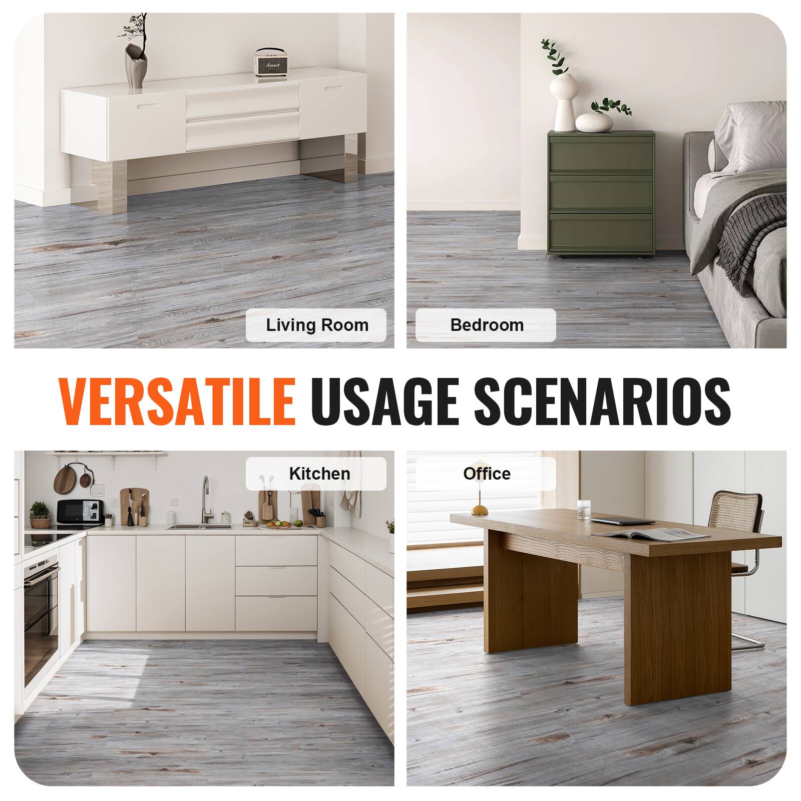 - Living Room
- Bedroom
- Kitchen
- Office