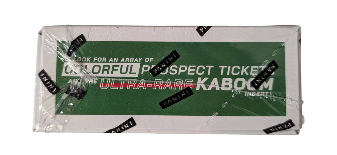 Look for an array of colorful prospect tickets and the ultra-rare Kaboom Panini insert!