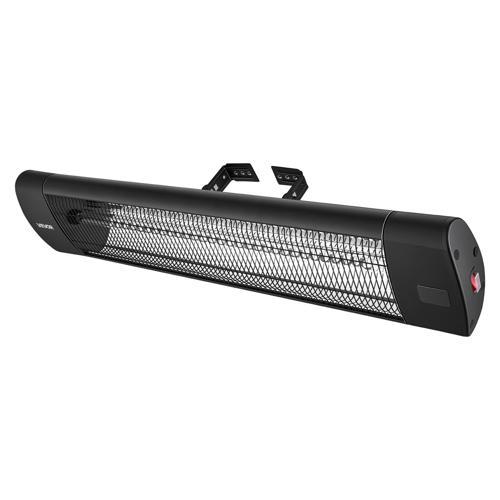 Alt View 5. VEVOR - Infrared Heater 1500W Electric Space Heater 3 Heat Settings Black, with Remote Control for Outdoor Use, 24 Hours Timer - Black.