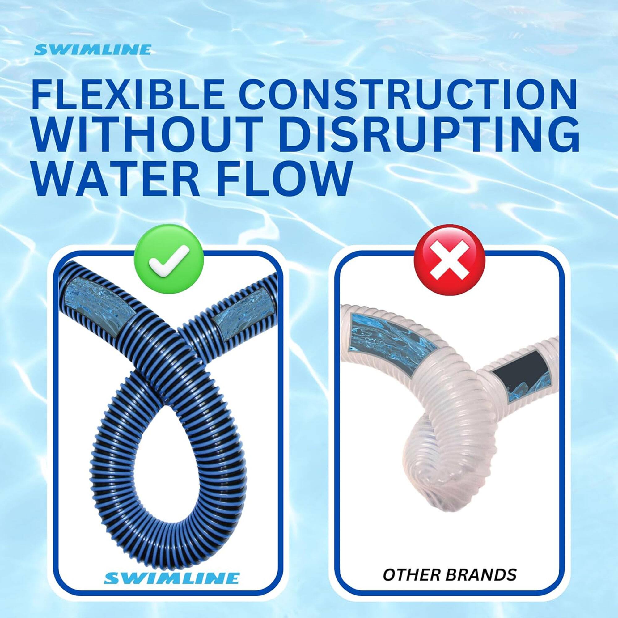 SWIMLINE

FLEXIBLE CONSTRUCTION WITHOUT DISRUPTING WATER FLOW

SWIMLINE

OTHER BRANDS