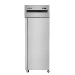 Koolmore - 30 in. Solid Door Commercial Reach-In Refrigerator with Top-Mounted Compressor, 25 cu. ft. in Stainless-Steel - Stainless Steel