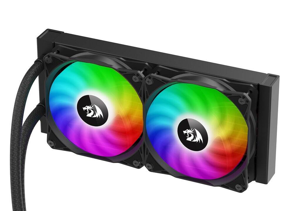 Left. REDRAGON - CCW-3012 Liquid 240-Water Cooling PC, CPU  Water Cooler - Black.