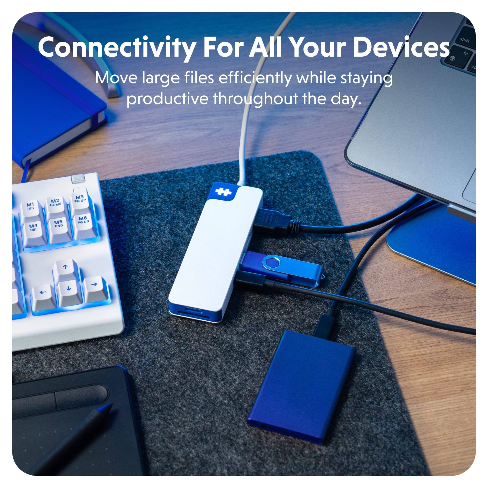 Connectivity For All Your Devices: Move large files efficiently while staying productive throughout the day.