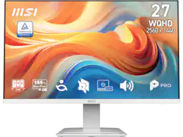 MSI - 27" 144Hz WQHD IPS Monitor - 1ms MPRT, FreeSync, 89% sRGB, 91% DCI-P3, Pro Series