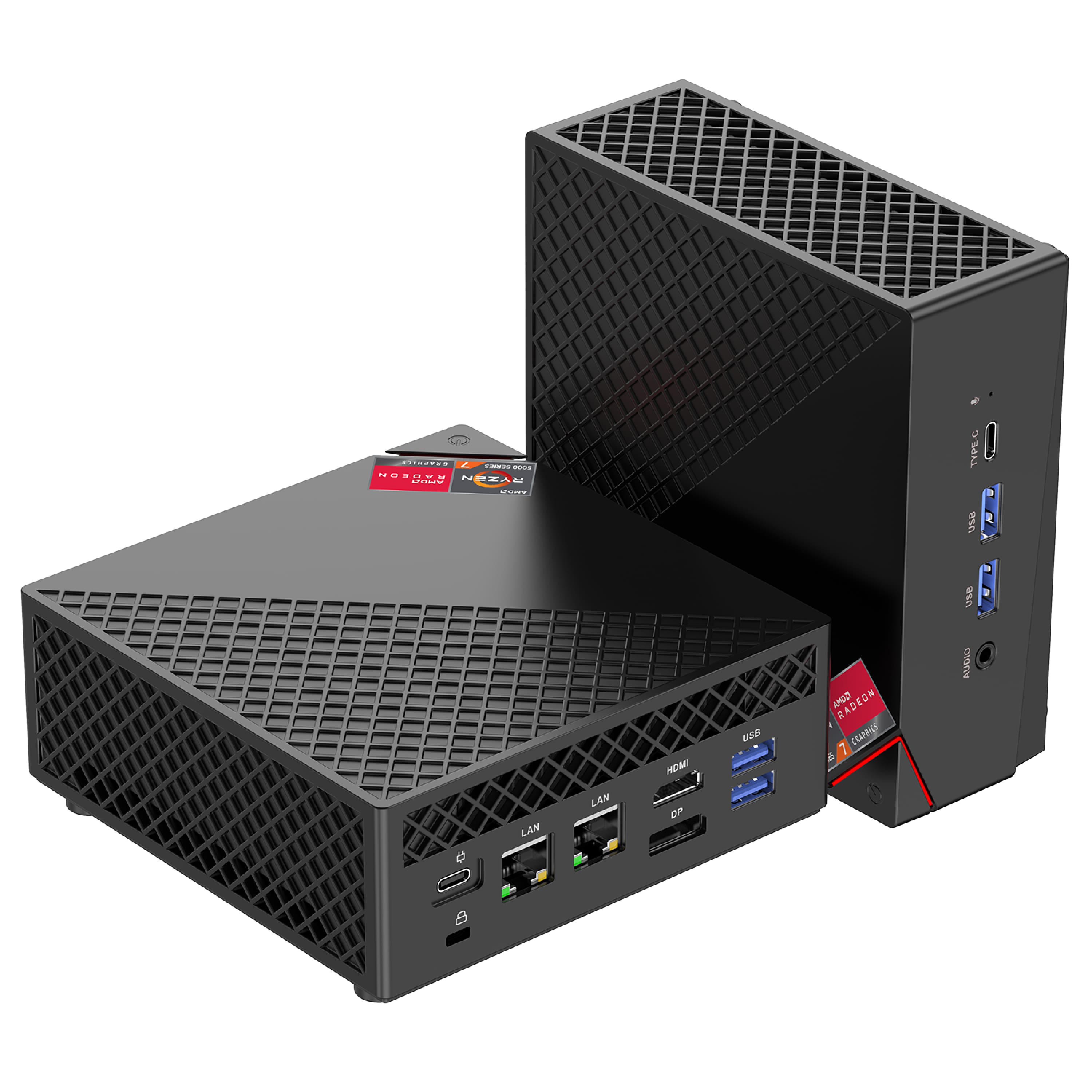 ACEMAGICIAN - AM06PRO Mini Gaming PC - AMD Ryzen7 5800U 8C/16T Processor Up to 4.3Ghz - 32GB Memory - 512GB SSD - Support 4K UHD - WiF - Black