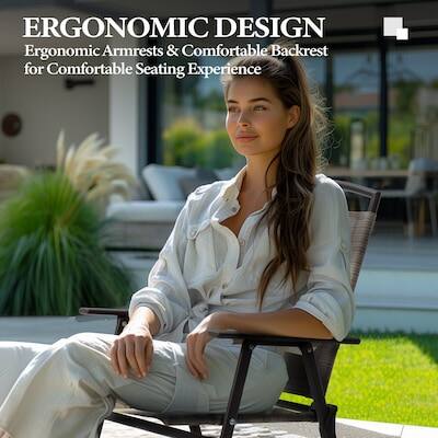 ERGONOMIC DESIGN  
Ergonomic Armrests & Comfortable Backrest for Comfortable Seating Experience