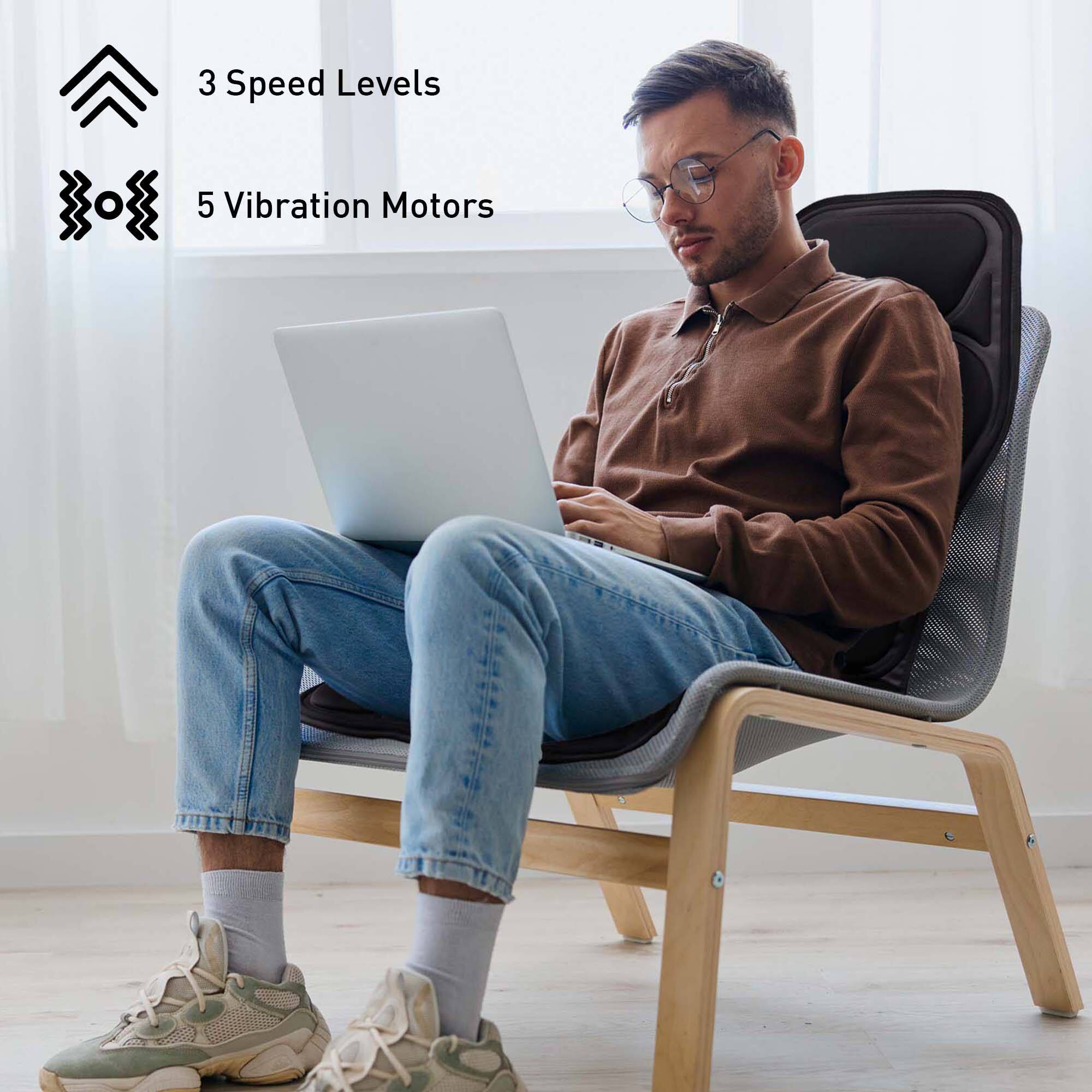 3 Speed Levels  
5 Vibration Motors