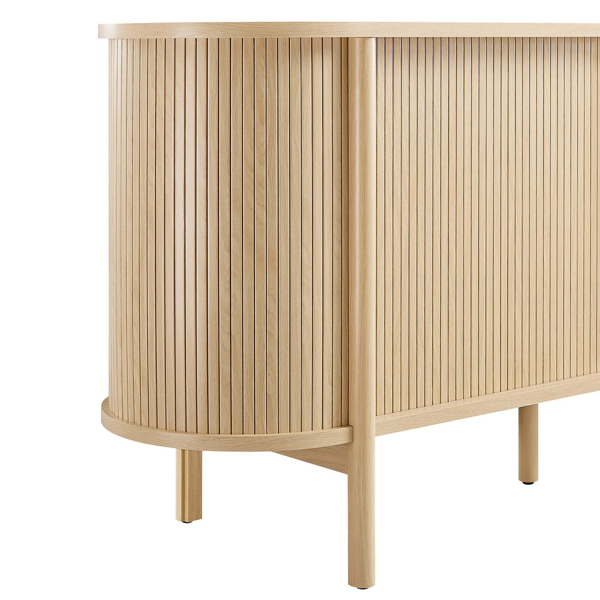 Alt View 9. Modway - Cadence 63" Curved Sideboard by Modway - Oak.