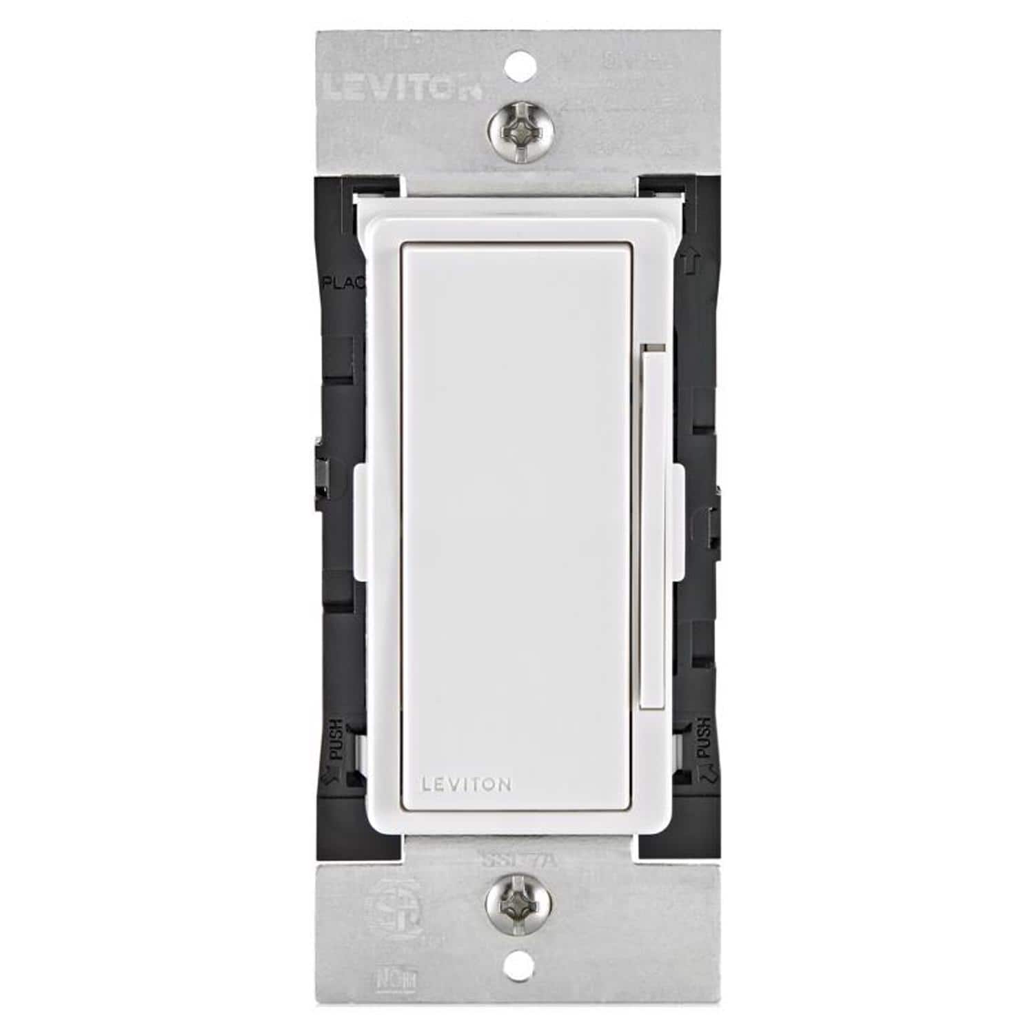 Leviton - Decora Rocker Smart Enabled Fan Control Switch 1 pk - White